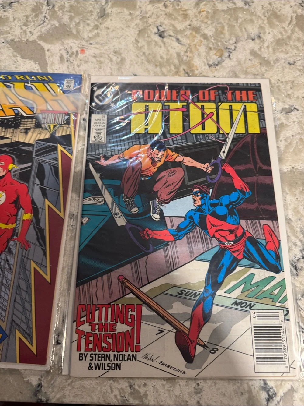DC Comic Lot Featuring The Flash & Hawkman — Red, Blue, Yellow Covers